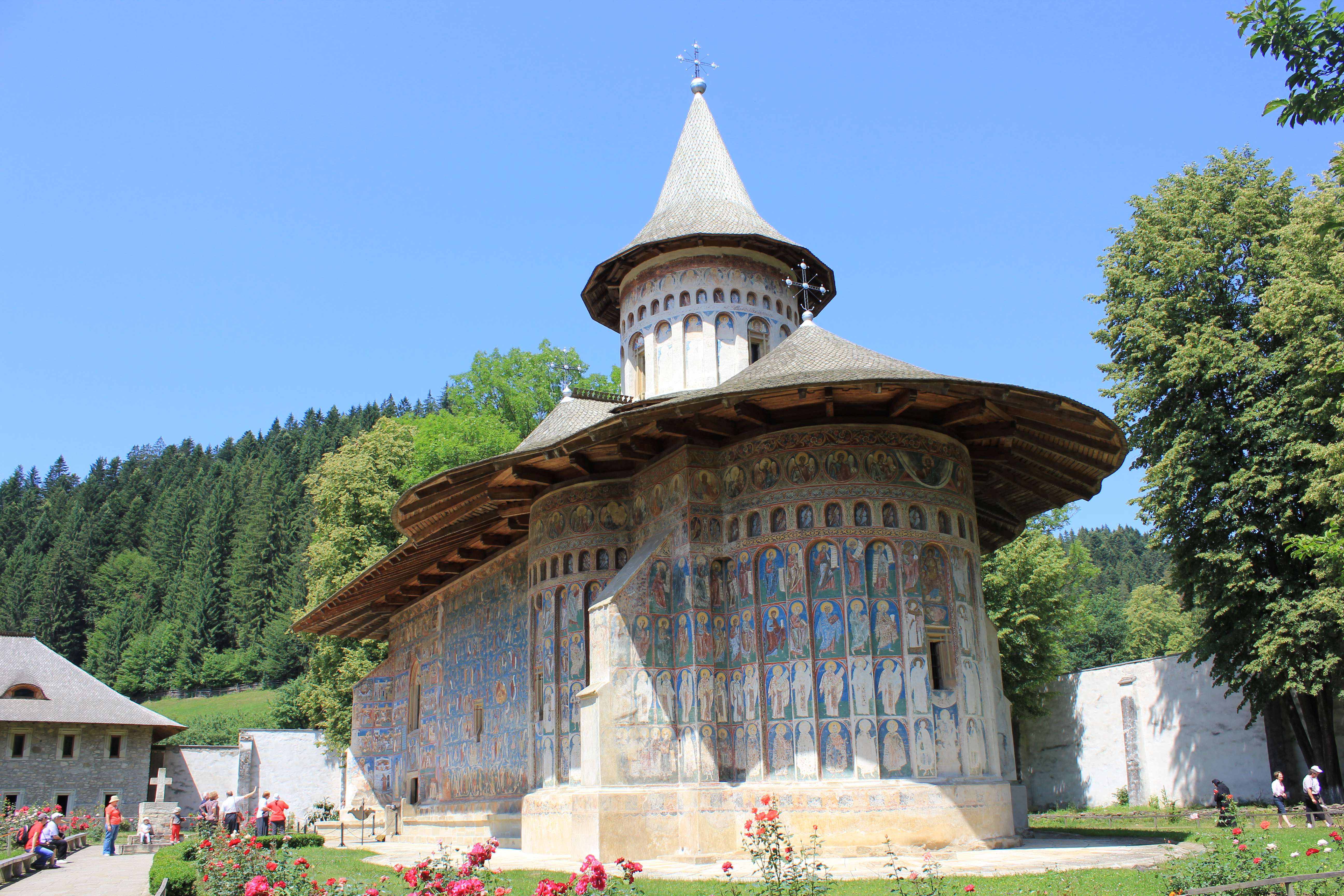 <p>Voronet Monastery - The Church - View from the Southeast. (source: A. I. Sullivan)</p>