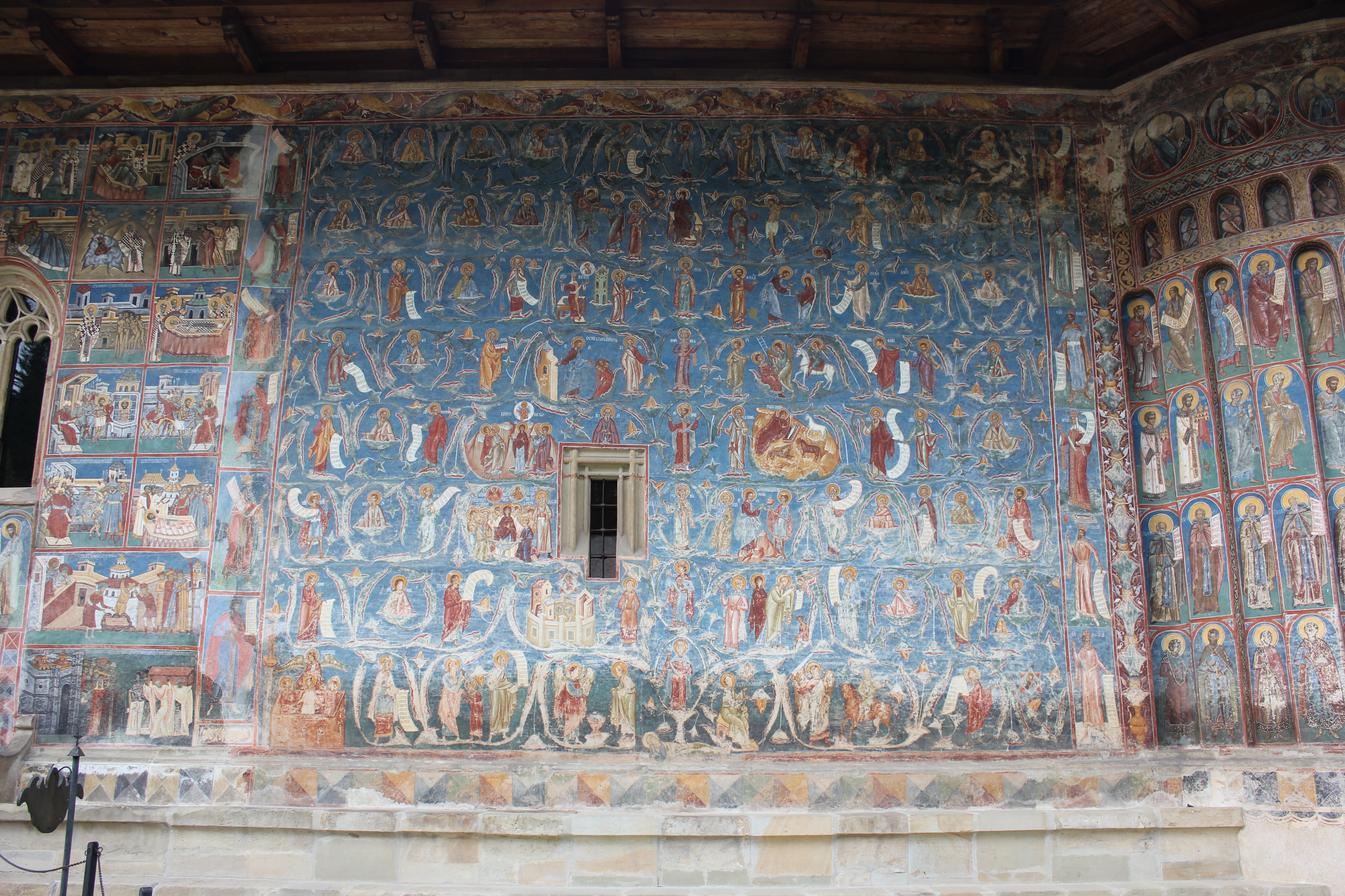 Voronet Monastery - The Southern Wall - The Tree of Jesse. (source: A. I. Sullivan)