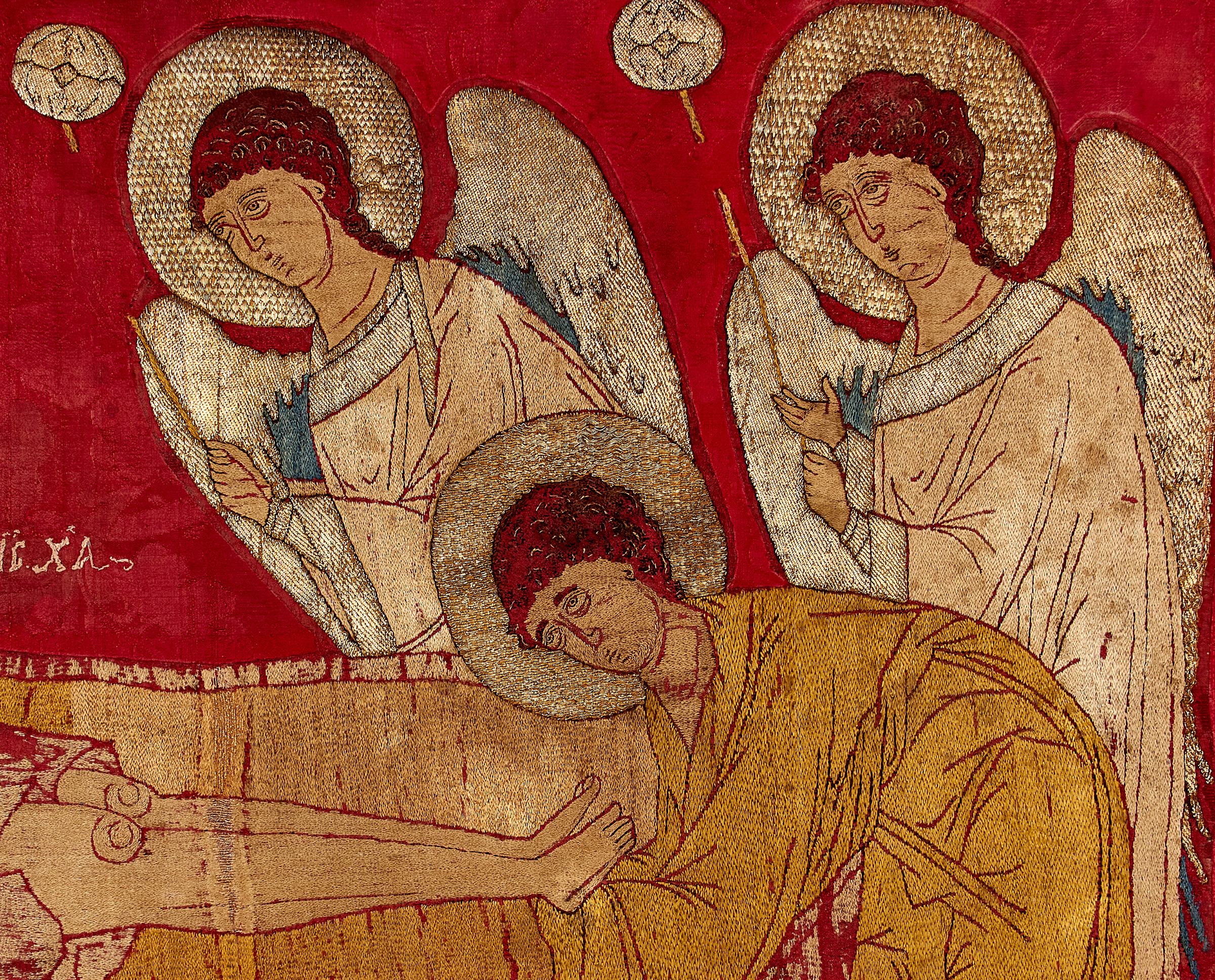 <p>The Zhyrivka epitaphios, detail (source: Andrei Sheptytskyi National Museum in Lviv)</p>