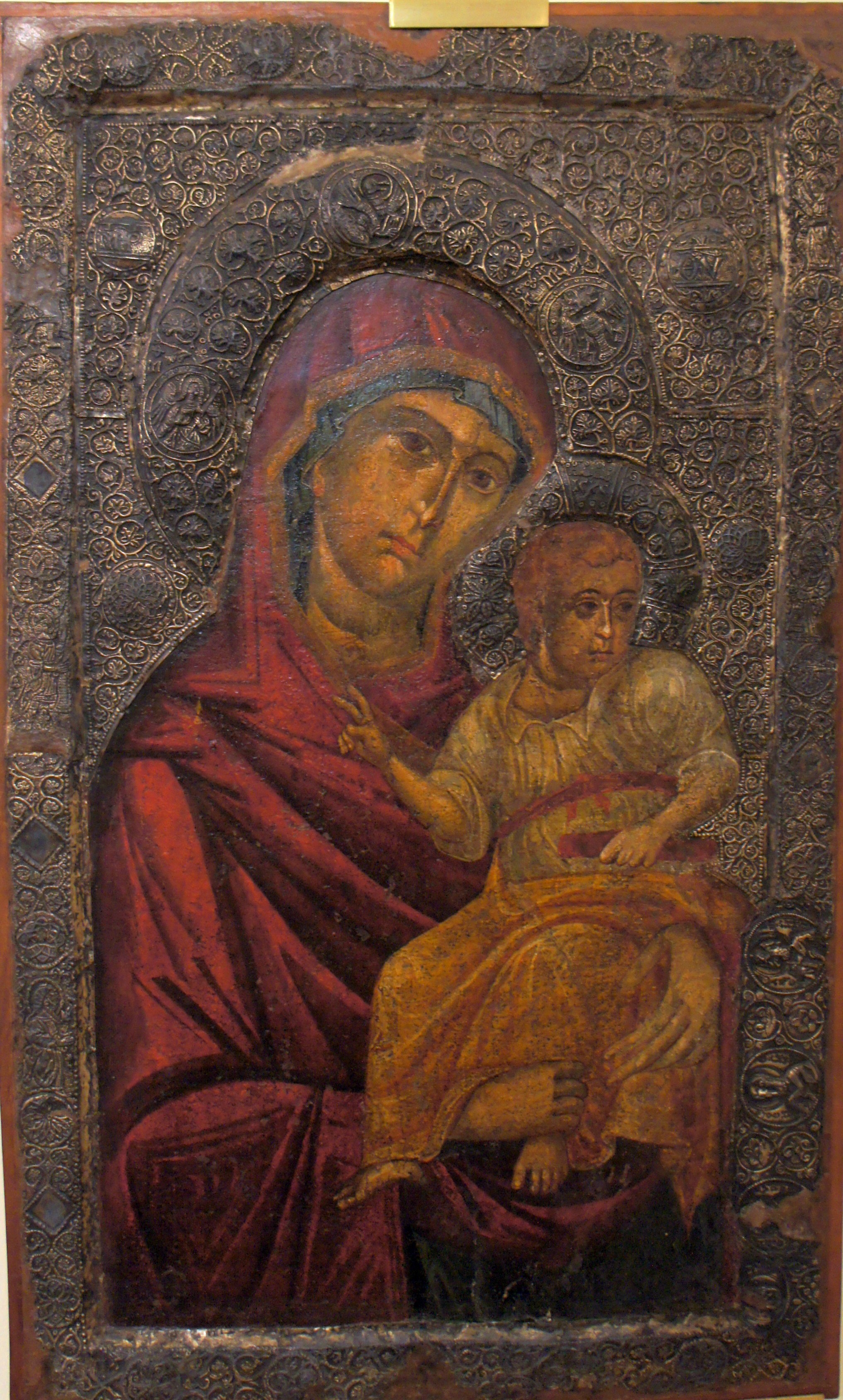 <p>Icon (no. 81), 1343/4,Ohrid Gallery of Icons (source: S. Filipova)</p>