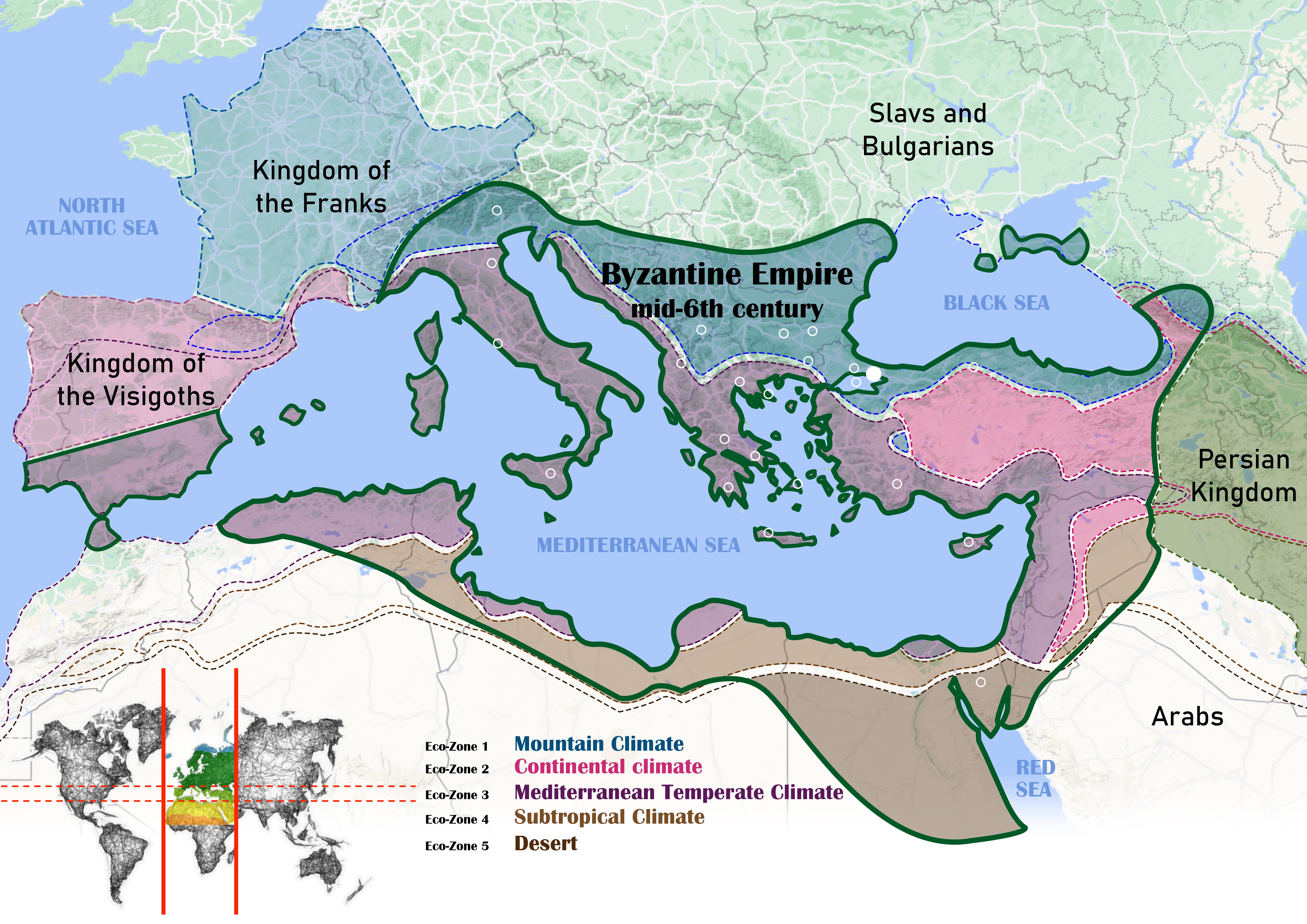 <p style="margin-bottom:11px"><span style="font-size:11pt"><span style="line-height:107%"><span style="font-family:Calibri,sans-serif">Map of the Byzantine Empire ecozones (source: N. Thymakis)</span></span></span></p>