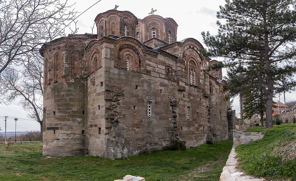 <p>Church of St. George at Staro Nagoričino, 1312&ndash;13, exterior, view from the east (source: Wikimedia)</p>