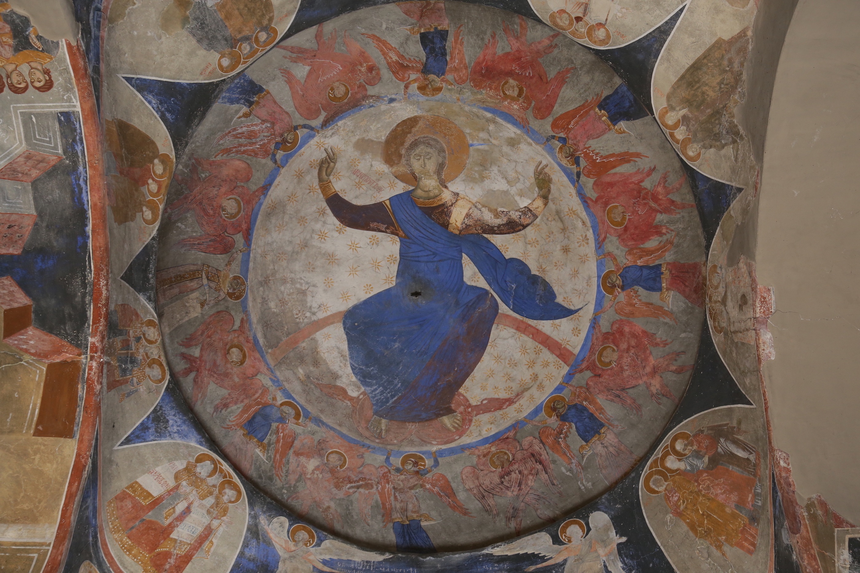 <p>Christ as the embodiment of the Wisdom of the Word of God, narthex, blind dome, Church of St. Demetrios, Markov Monastery, 1376/7, Su&scaron;ica near Skopje, Republic of North Macedonia (source: D. Djoković)<br />
&nbsp;</p>