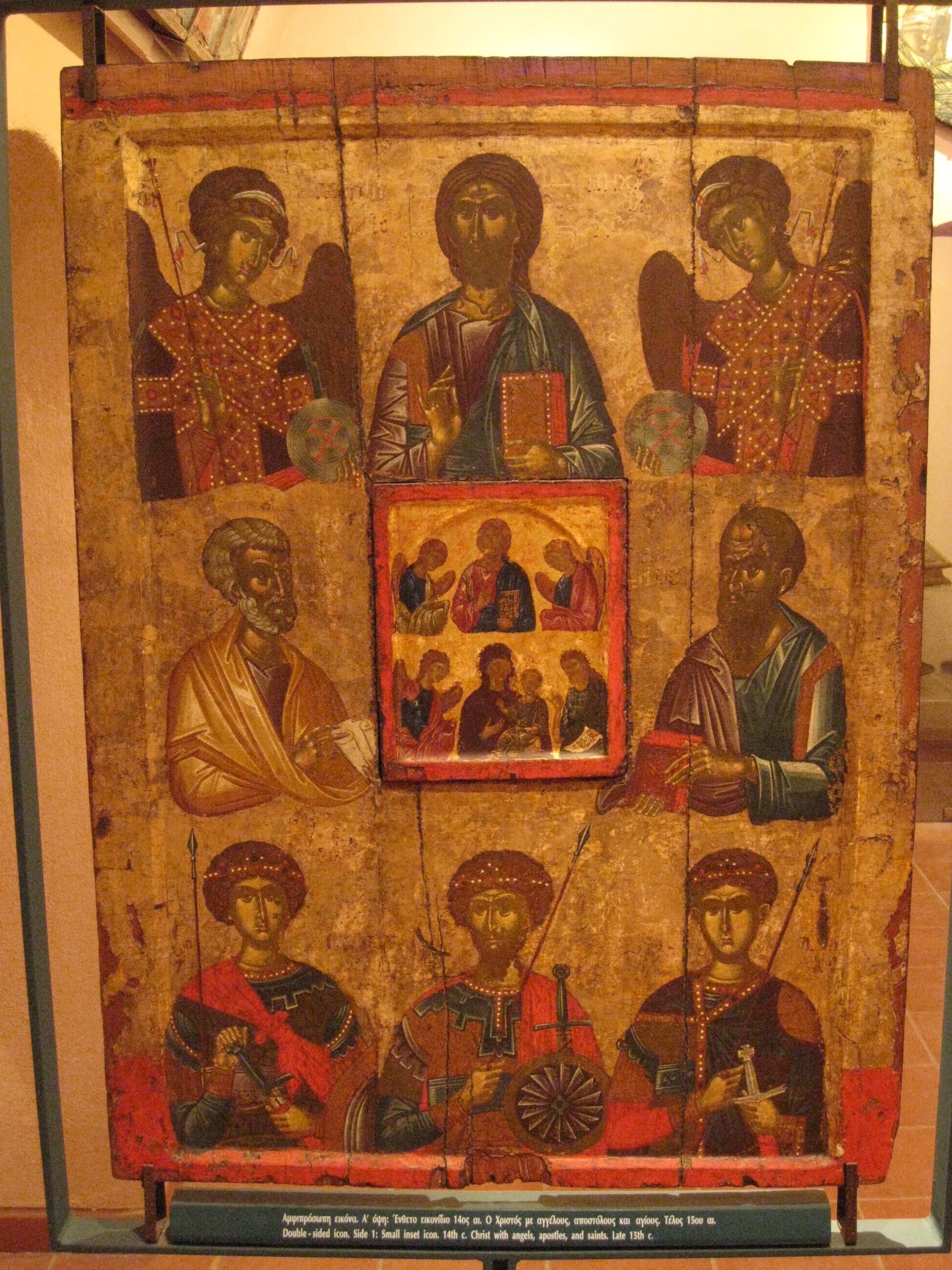 <p>Bilateral icon, late 15th century, inlaid icon, mid 14th century, tempera and gold on wood, The Holy Monastery of Blatadon, Thessalonike (source: J. A. Rodriguez)</p>