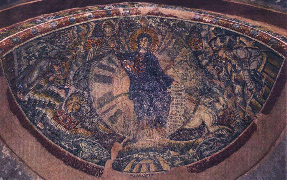 <p>The Miracle of Latomos, church of Hosios David, Thessaloniki, 5–6th century (source: Vinulović, The Miracle of Latomos: From the Apse of the Hosios David to the Icon from Poganovo, The Migration of the Idea of Salvation)</p>