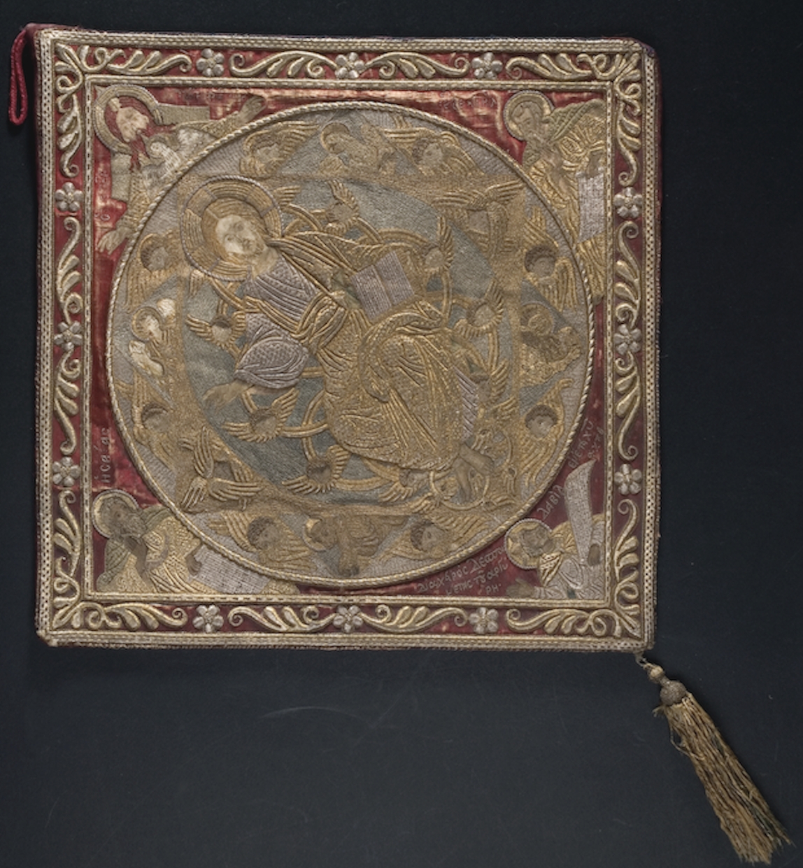 <p>Epigonation BXM 1702, Christ in Majesty, by the embroidress Despineta, 1689.</p>