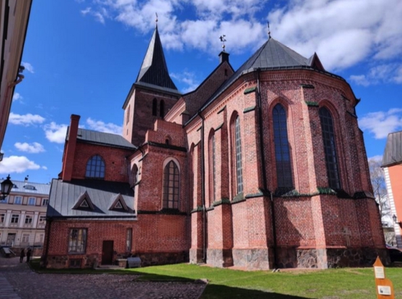 <p>St. John’s church from the East, 14th century, Tartu (Photo by author).</p>