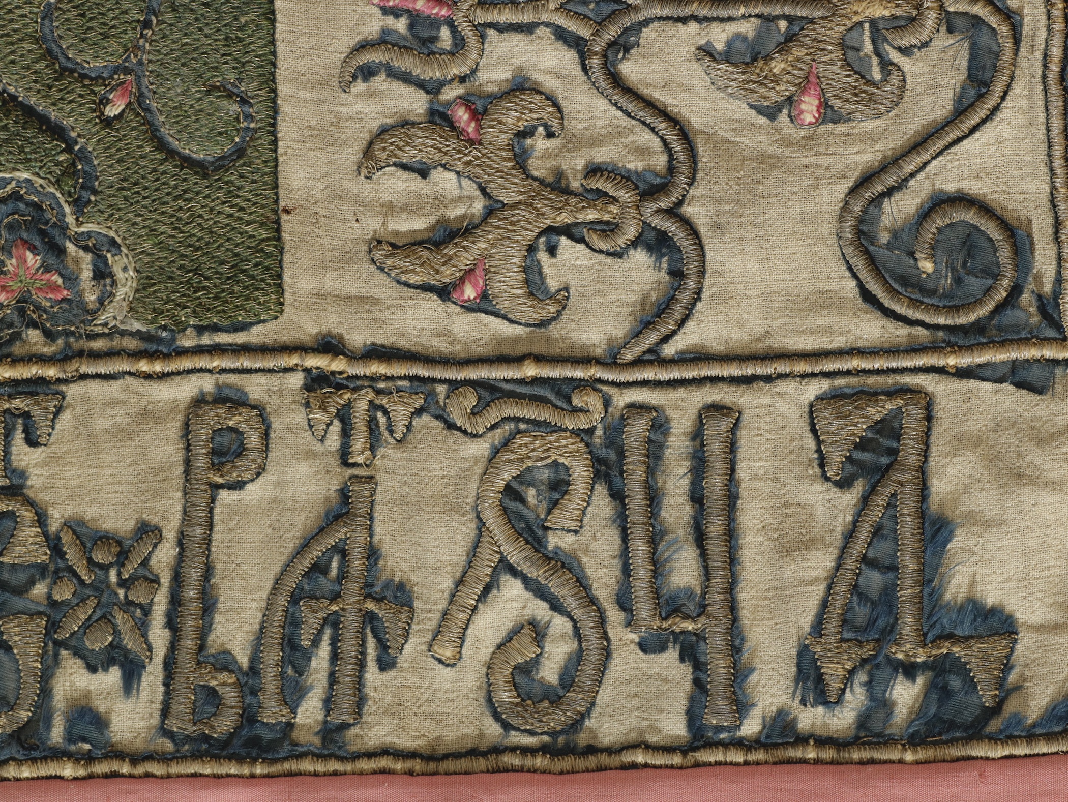 <p>Detail of epitaphios, 1396, embroidery, Cozia Monastery, Romania, now in the National Museum of Art of Romania (MNAR), Bucharest (source: MNAR)</p>